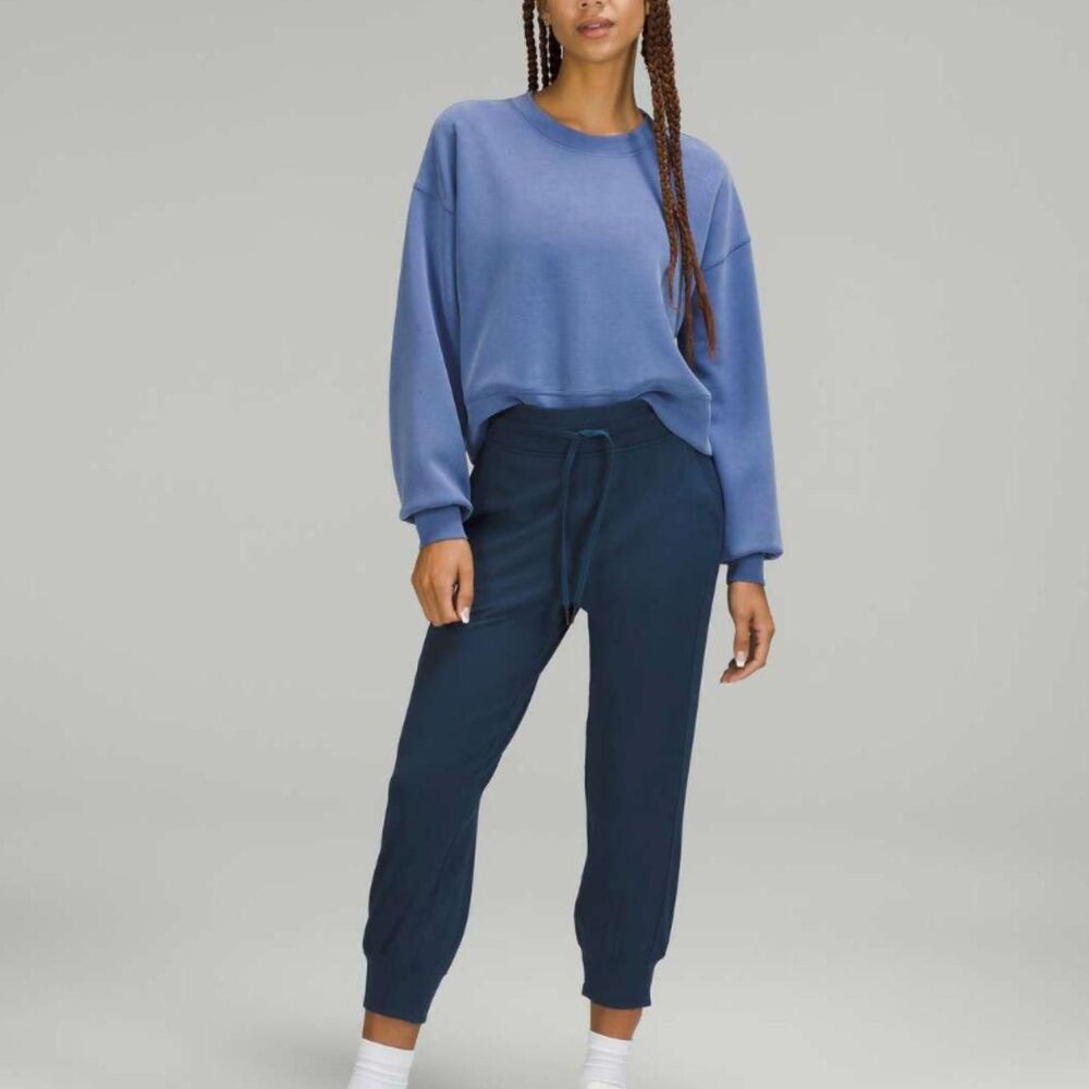 Lululemon Ready to Rulu High-Rise Cropped Jogger in Mineral Blue - Size 6